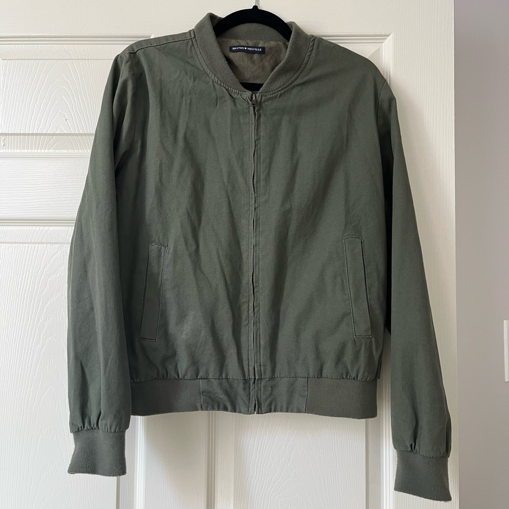 Brandy Melville Army Bomber Jacket